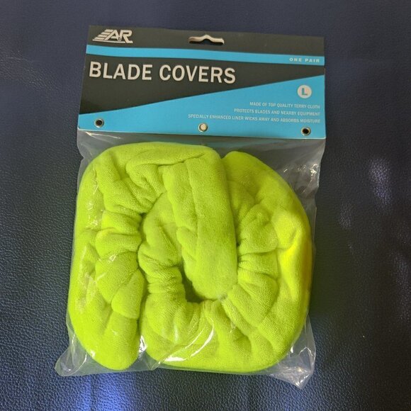 Ice Skate Blade Covers in Terry Cloth, keep moisture & Rust from forming Sz L - Picture 1 of 4